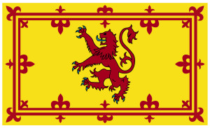 Heraldic Lion Rampant flag