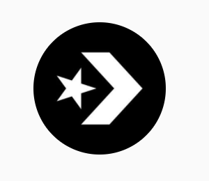 A custom star-shaped logo on a white background.