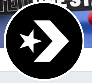 Custom black and white logo design with a star.